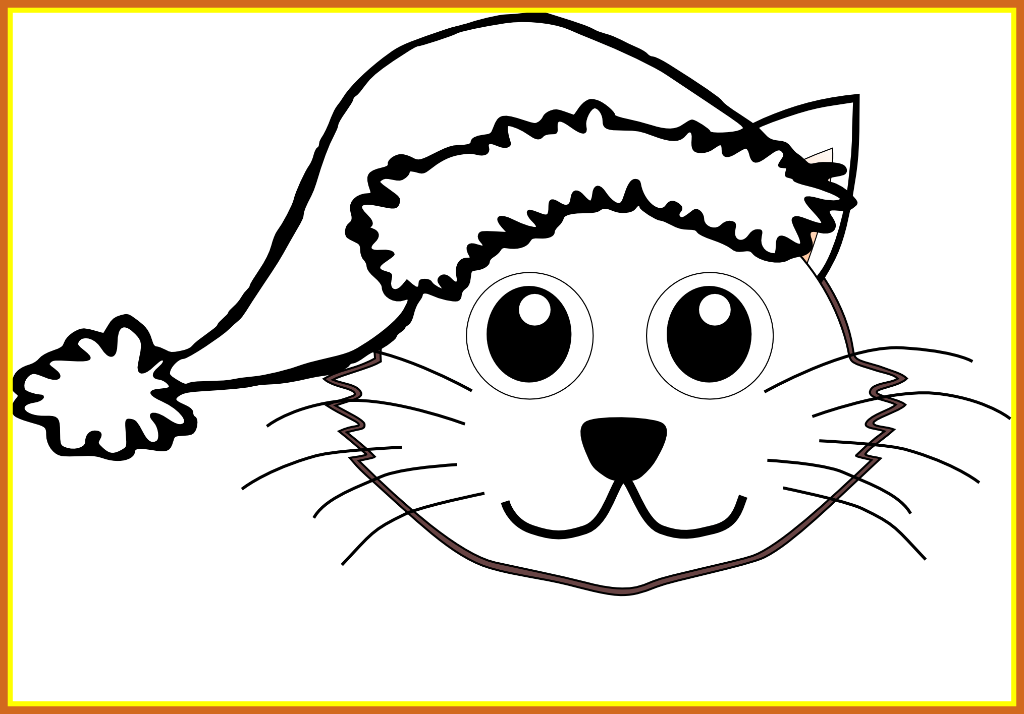 Amazing cute drawing at. Kittens clipart line art