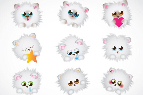 Kitten clipart fluffy. Kittens clip art 