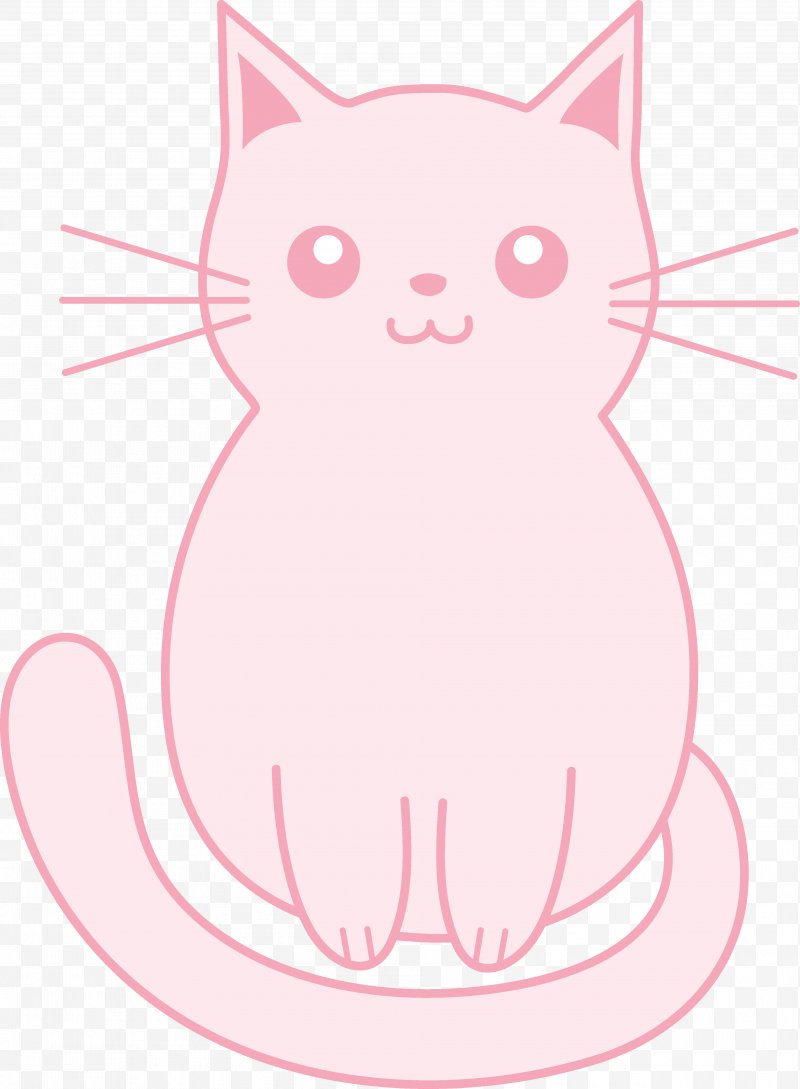 kittens clipart pink cat