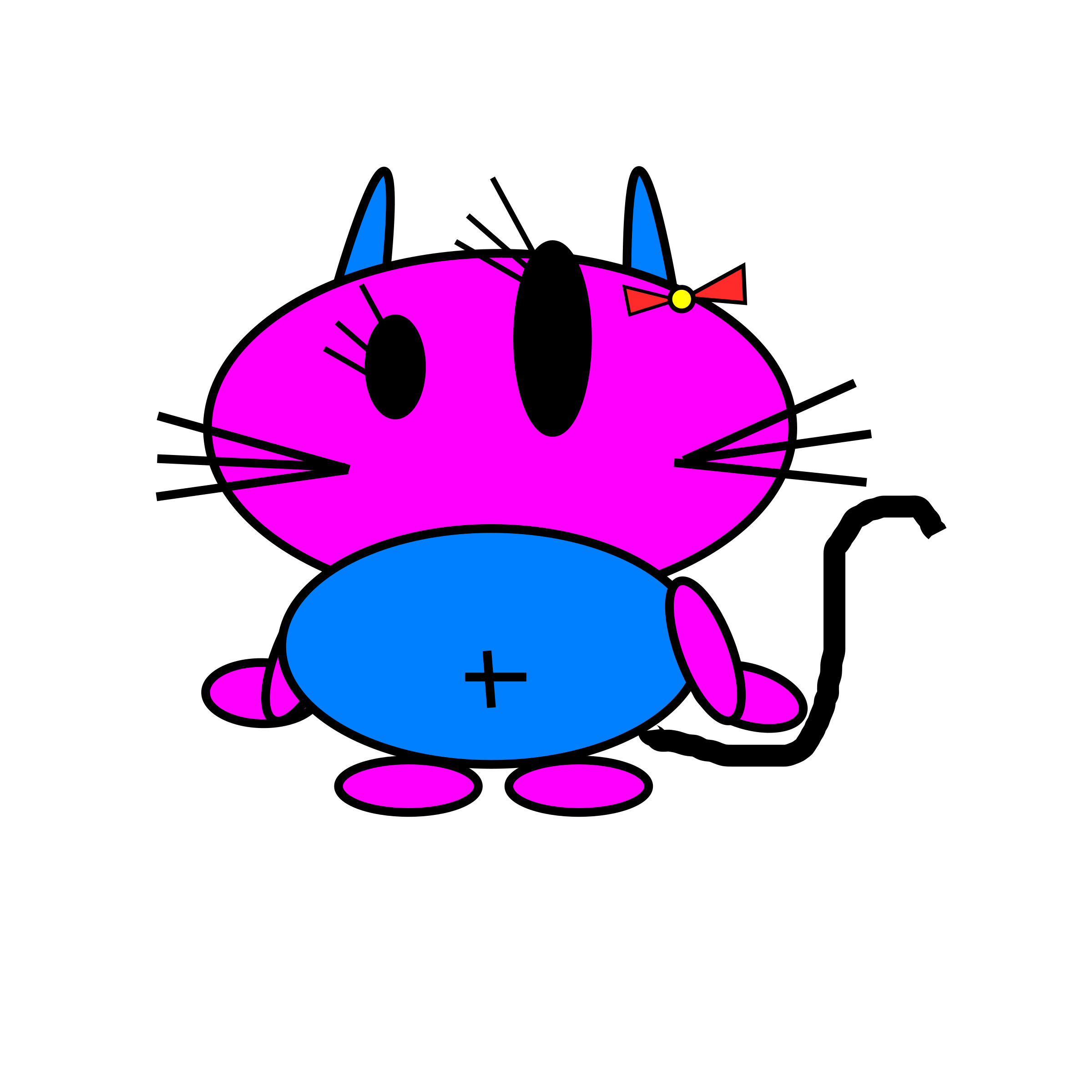 Little bo too icons. Purple clipart kitten
