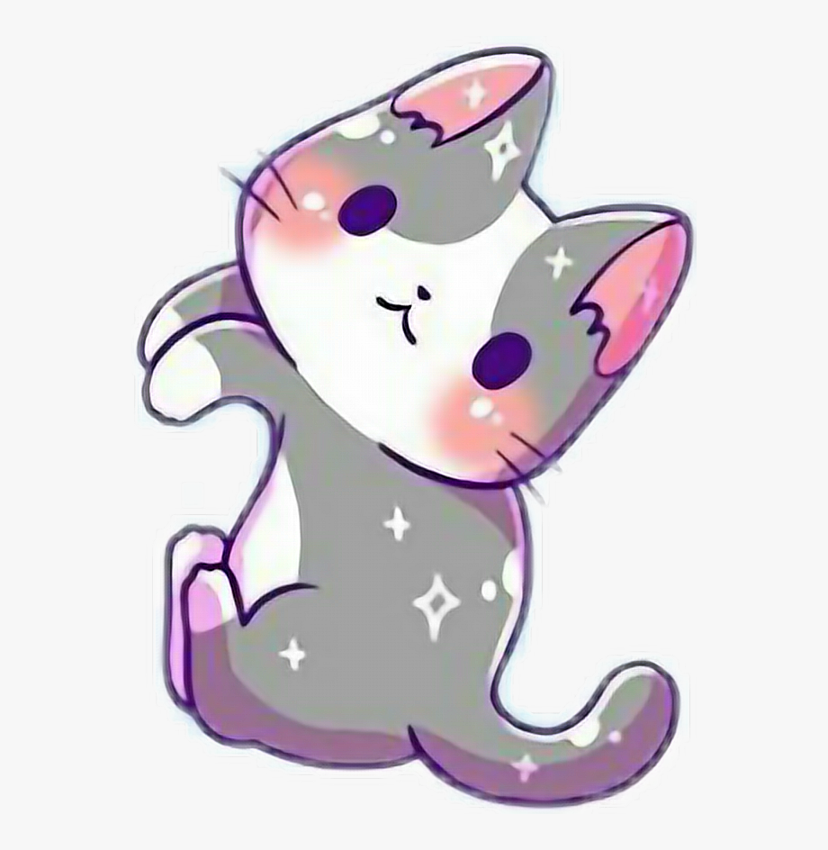 kitten clipart purple