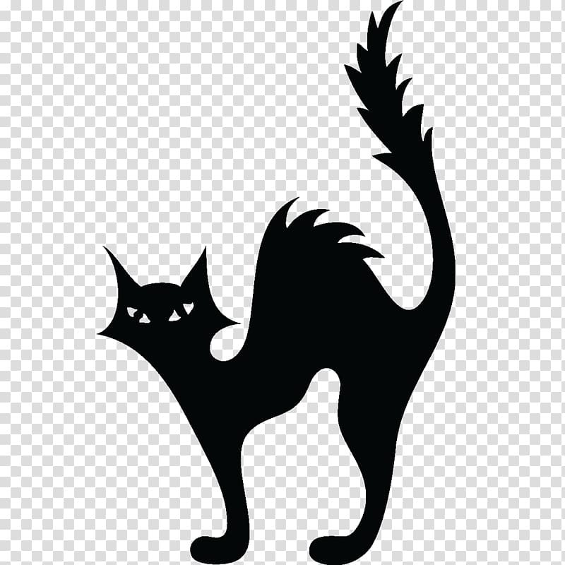 Kittens clipart halloween. Cat kitten silhouette black