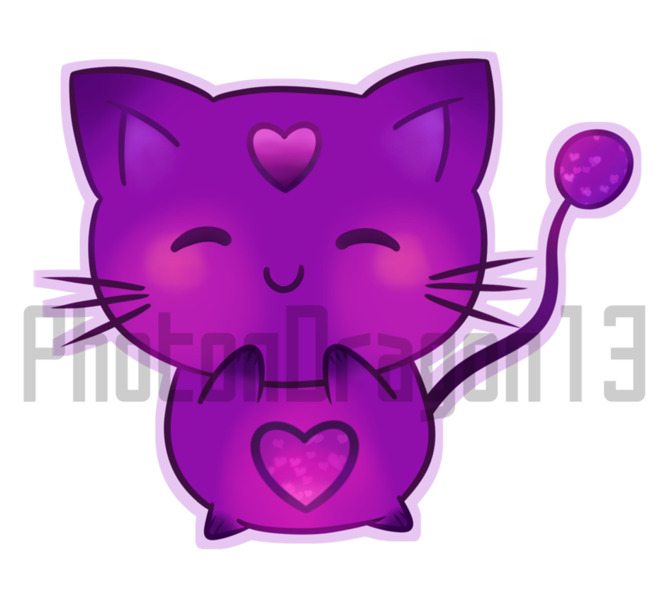 kittens clipart purple