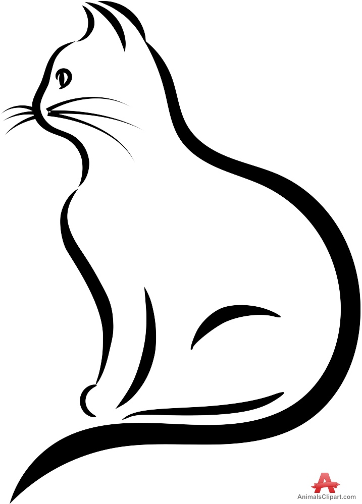 kittens clipart simple cat