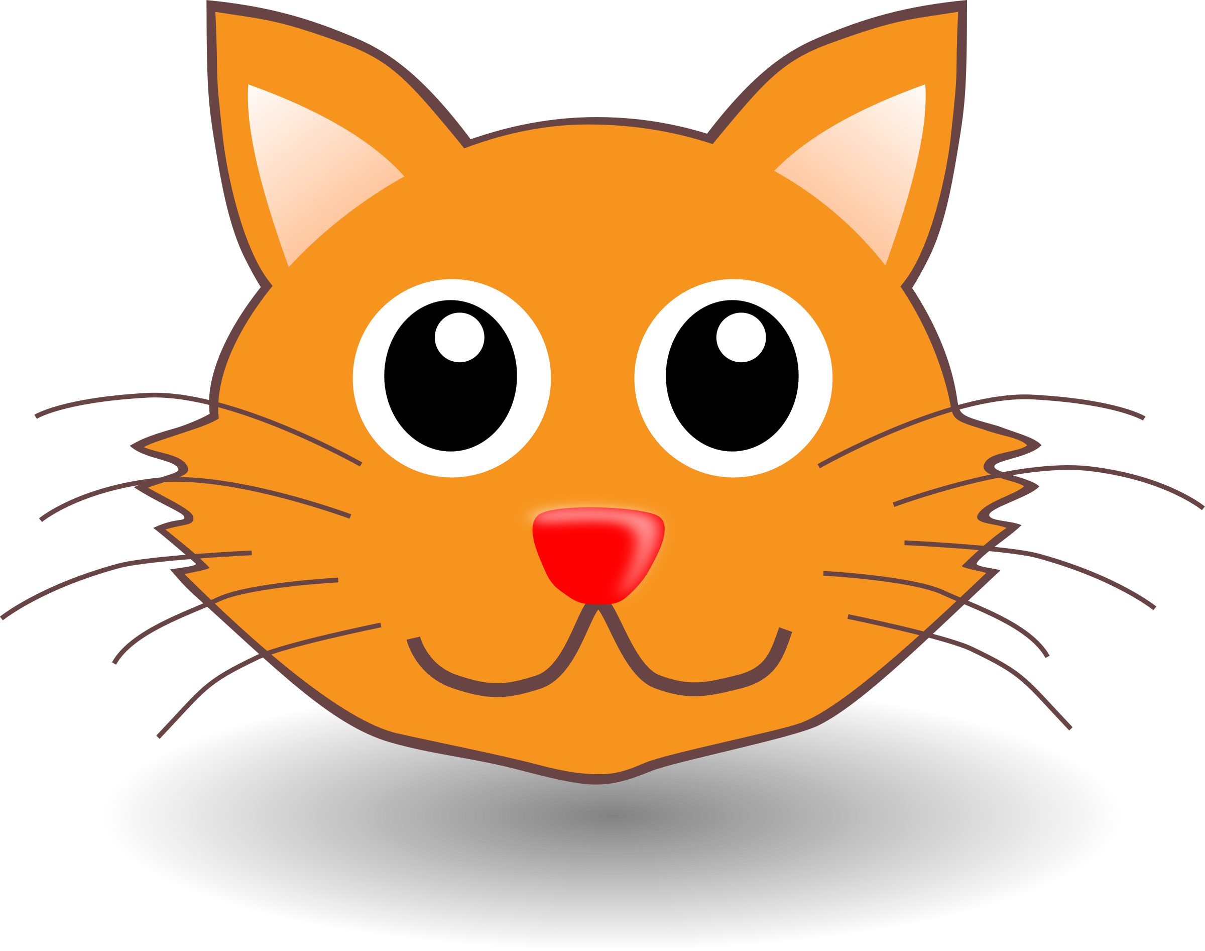 kitty clipart cat face. 