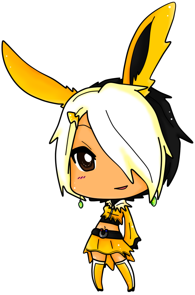 Kitty clipart chibi. Jolteon by septic on