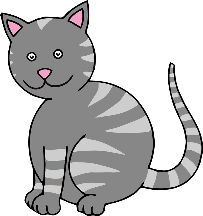 kitty clipart colored