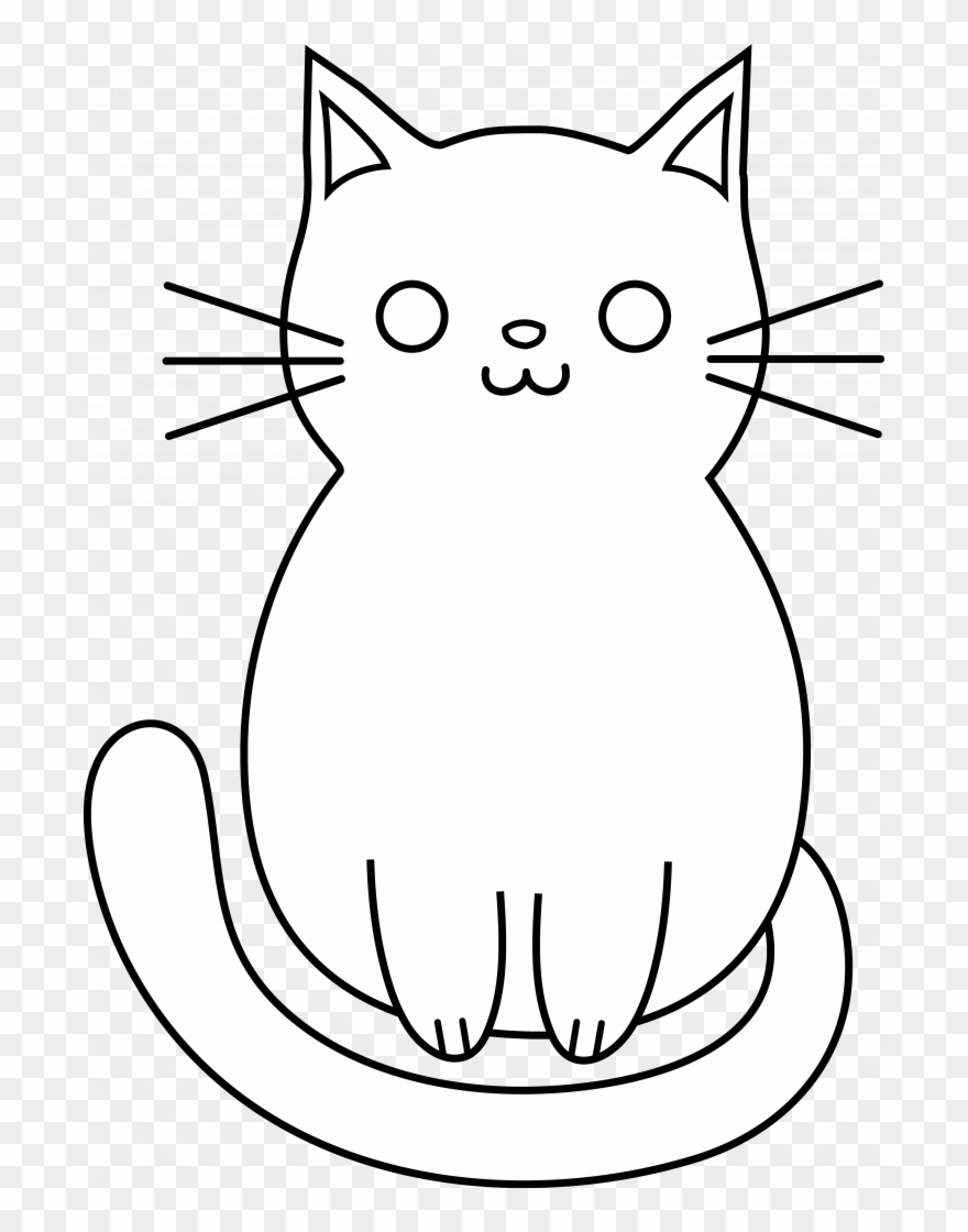 kitty clipart simple