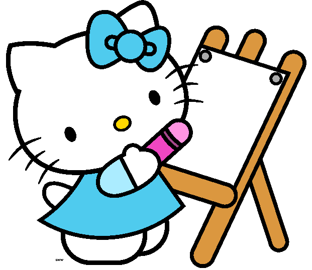 kitty clipart spring