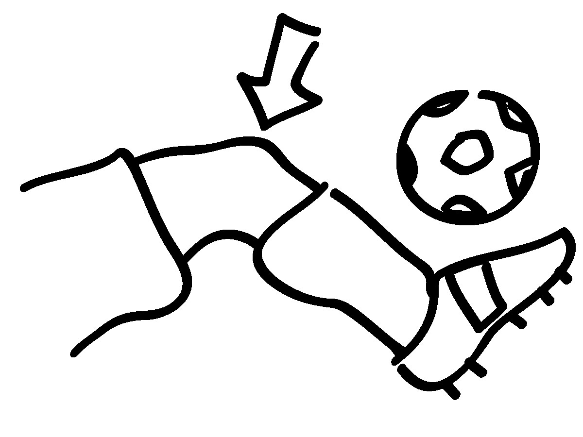 Black and white letters. Knee clipart