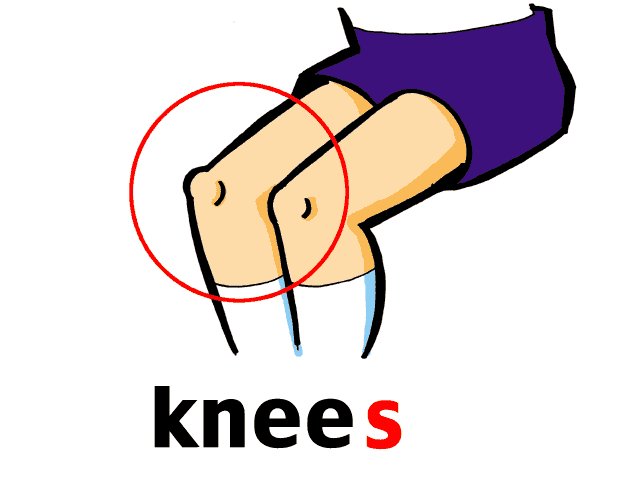 clipart kids knee
