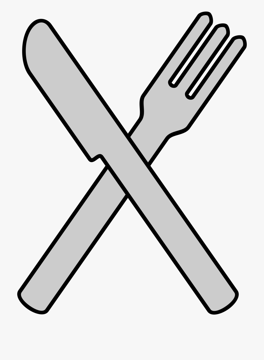 knife clipart crossed fork