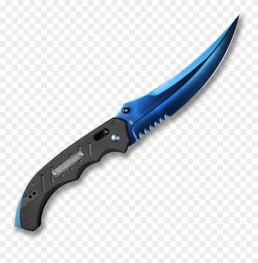 Knife clipart csgo knife. Transparent ariknives flip blue