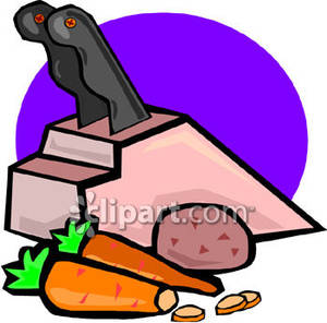 Knife clipart knife block. Knives in a and