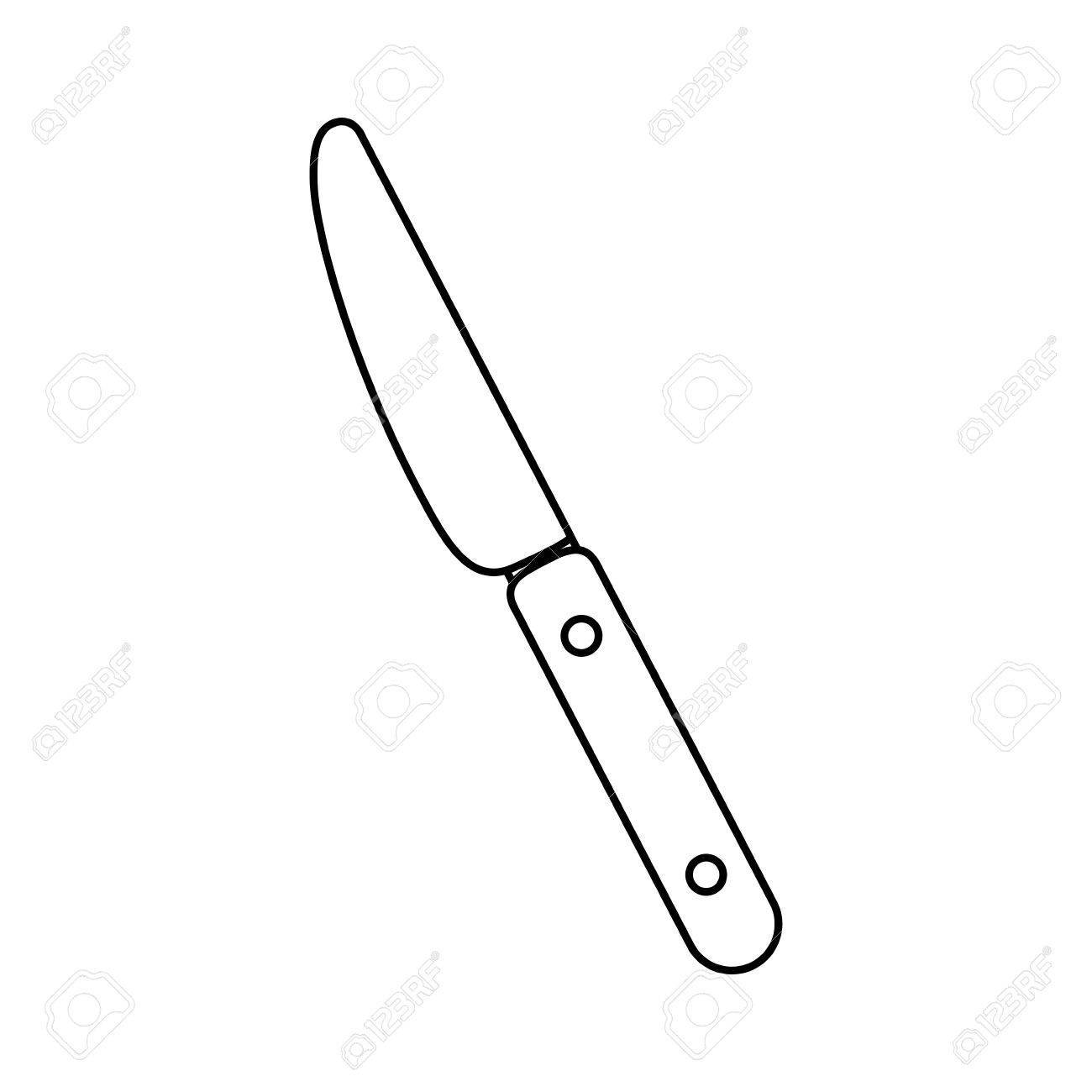 knife clipart outline