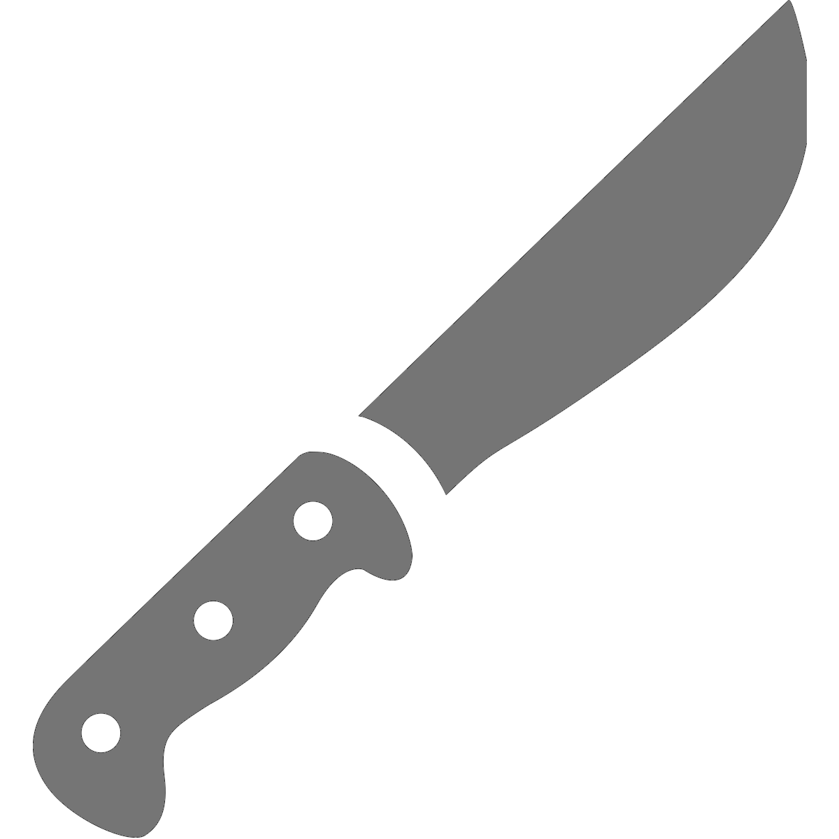 murder clipart black knife