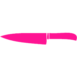 knife clipart pink