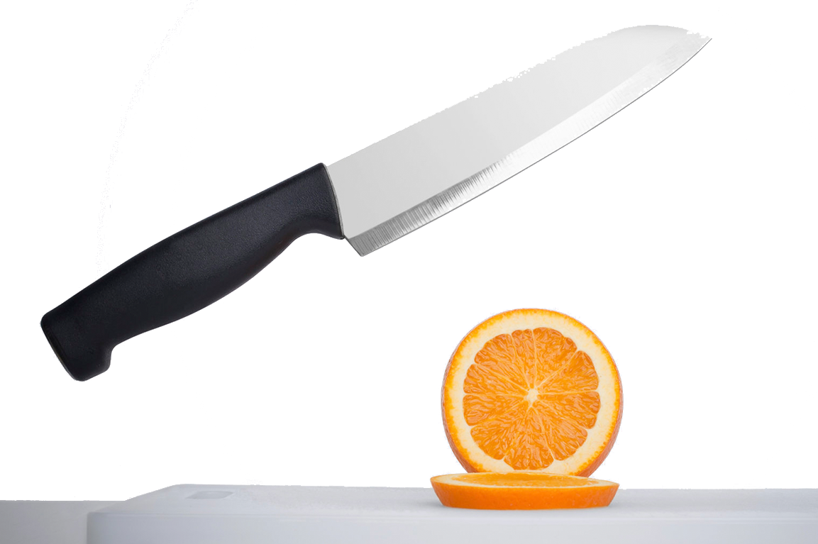 Knife with blood png. Orange fruit blade transprent
