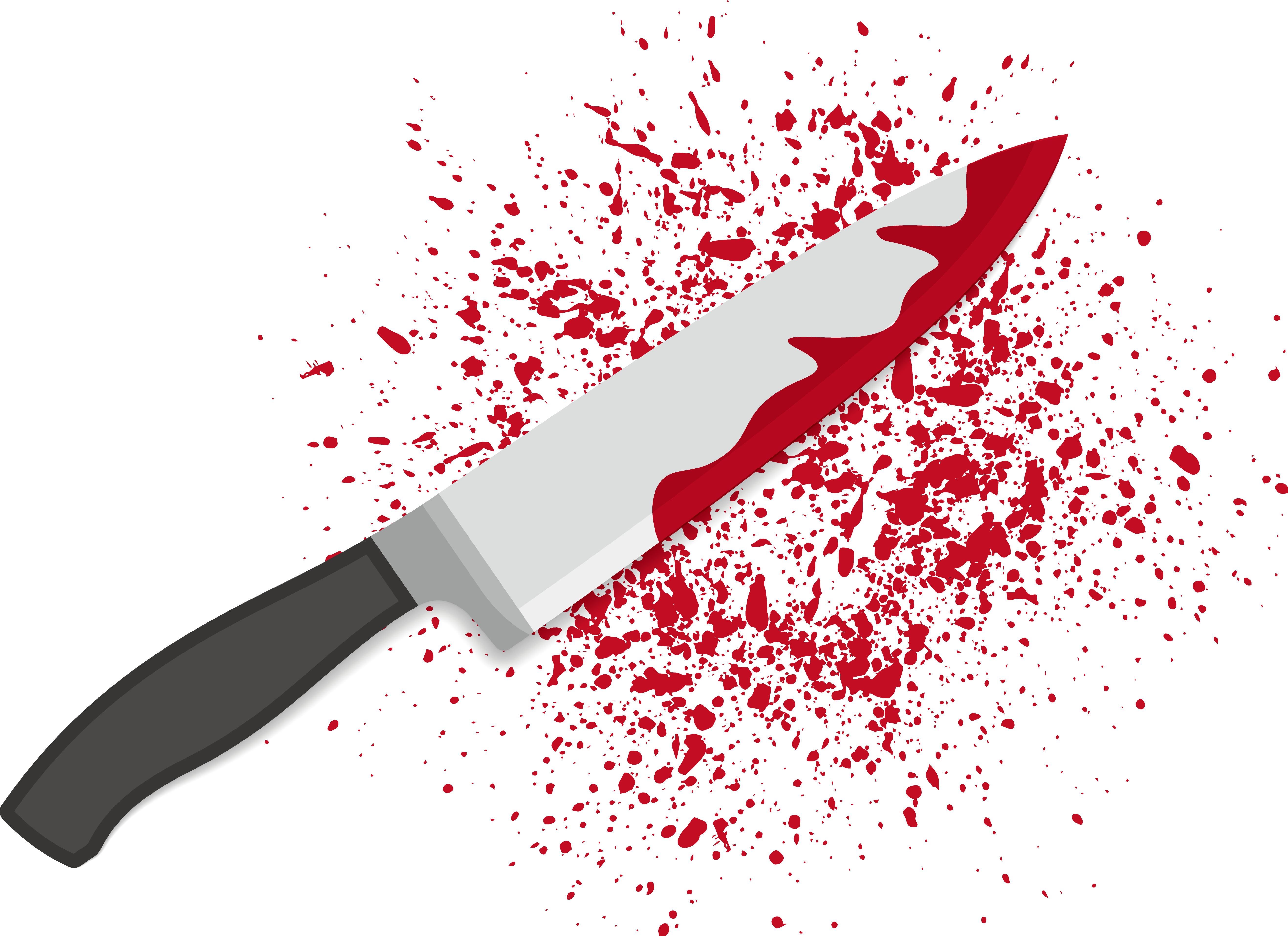 Knife with blood png. Knives and splashes of