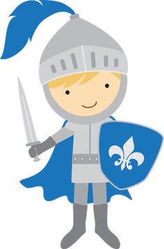 Knight clipart. Boys knights on castles