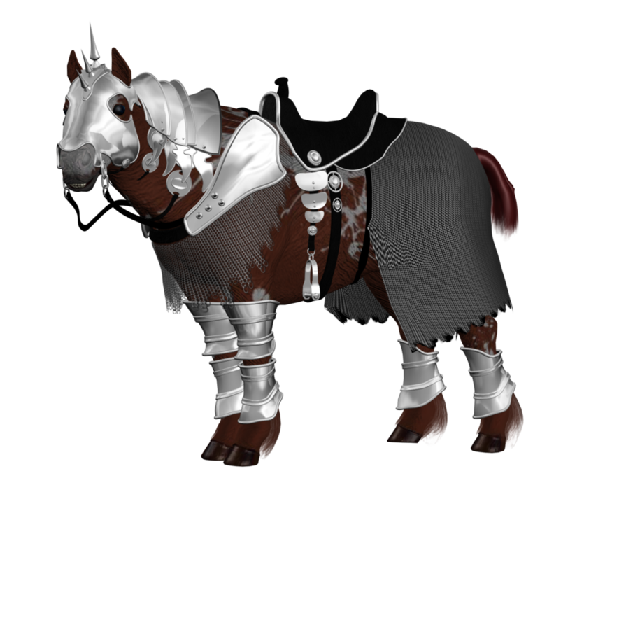 knight clipart armored horse