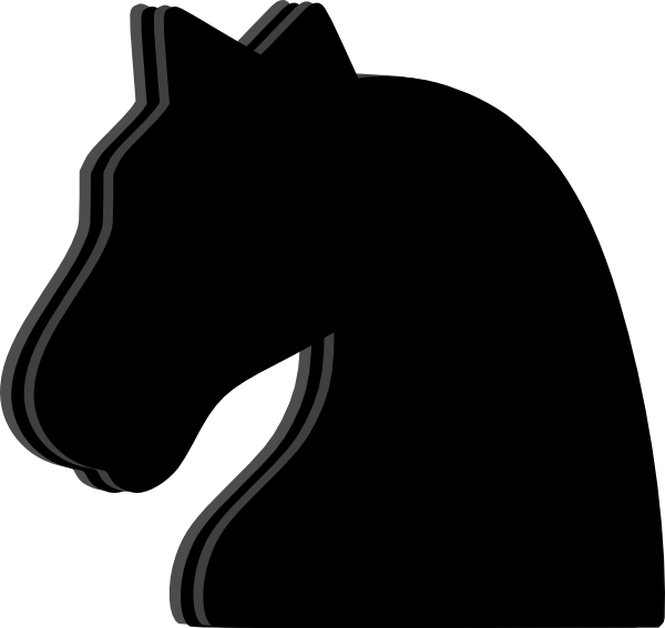 Chess silhouette at getdrawings. Knight clipart banner