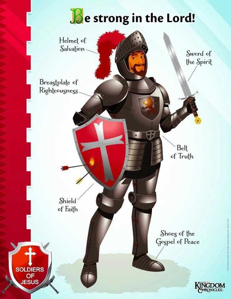 knights clipart be strong in lord
