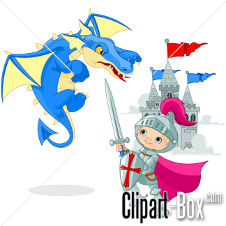 knight clipart dragons