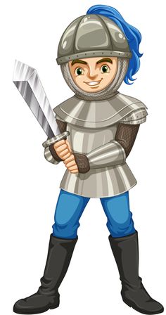 knight clipart handsome