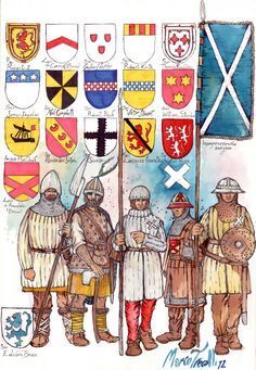 Araldica bannockbunr heraldry of. Knight clipart history british