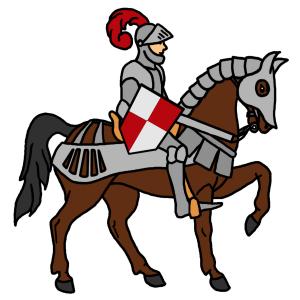 knight clipart horse