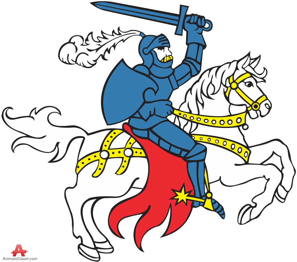 Medieval knight on free. Knights clipart horse clip art