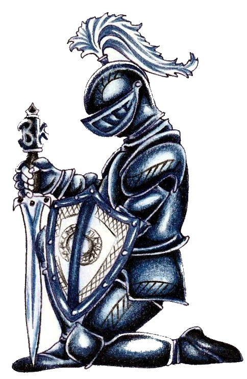 knight clipart kneeling