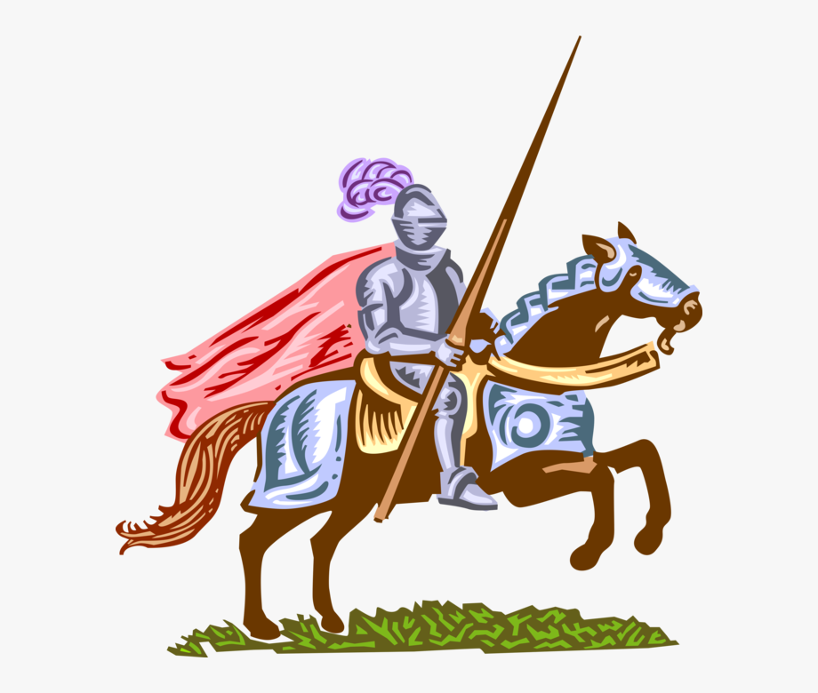 knights clipart armored horse