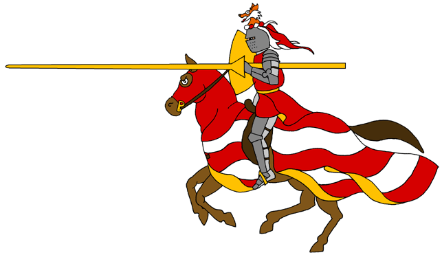 knights clipart knight jousting