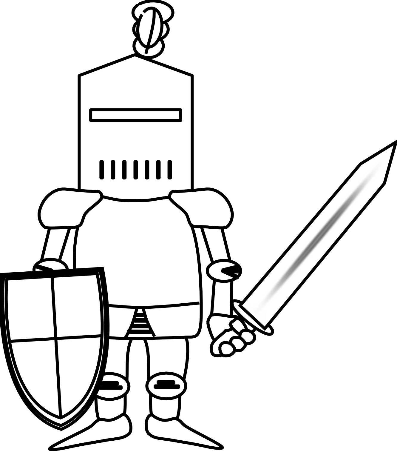knight clipart shield vector