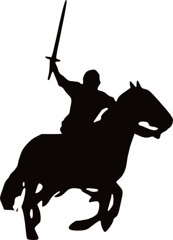 knight clipart silhouette