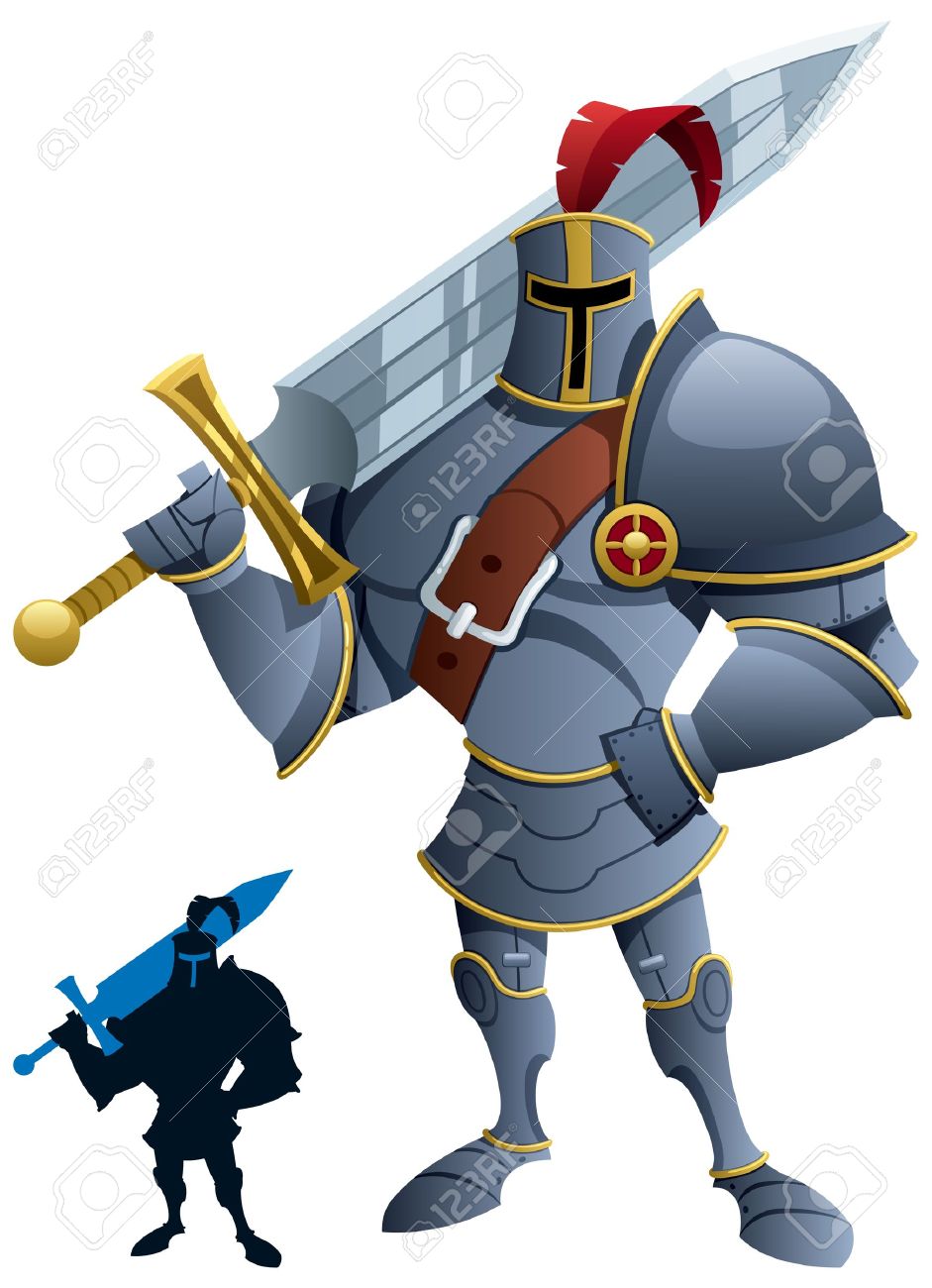 knight clipart strong