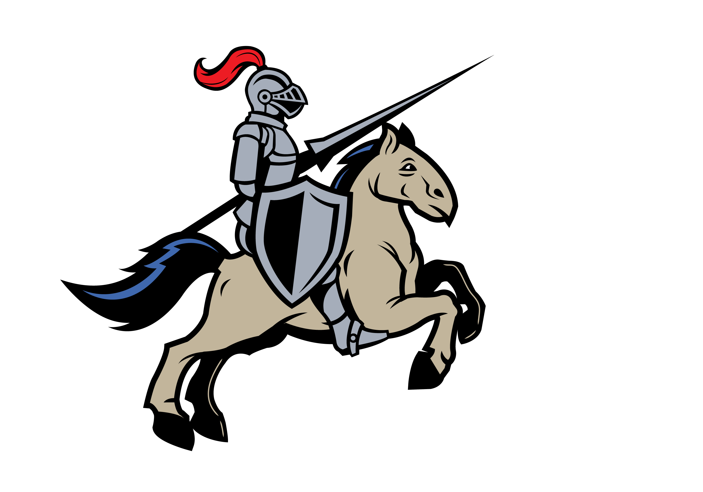 knights clipart horseback