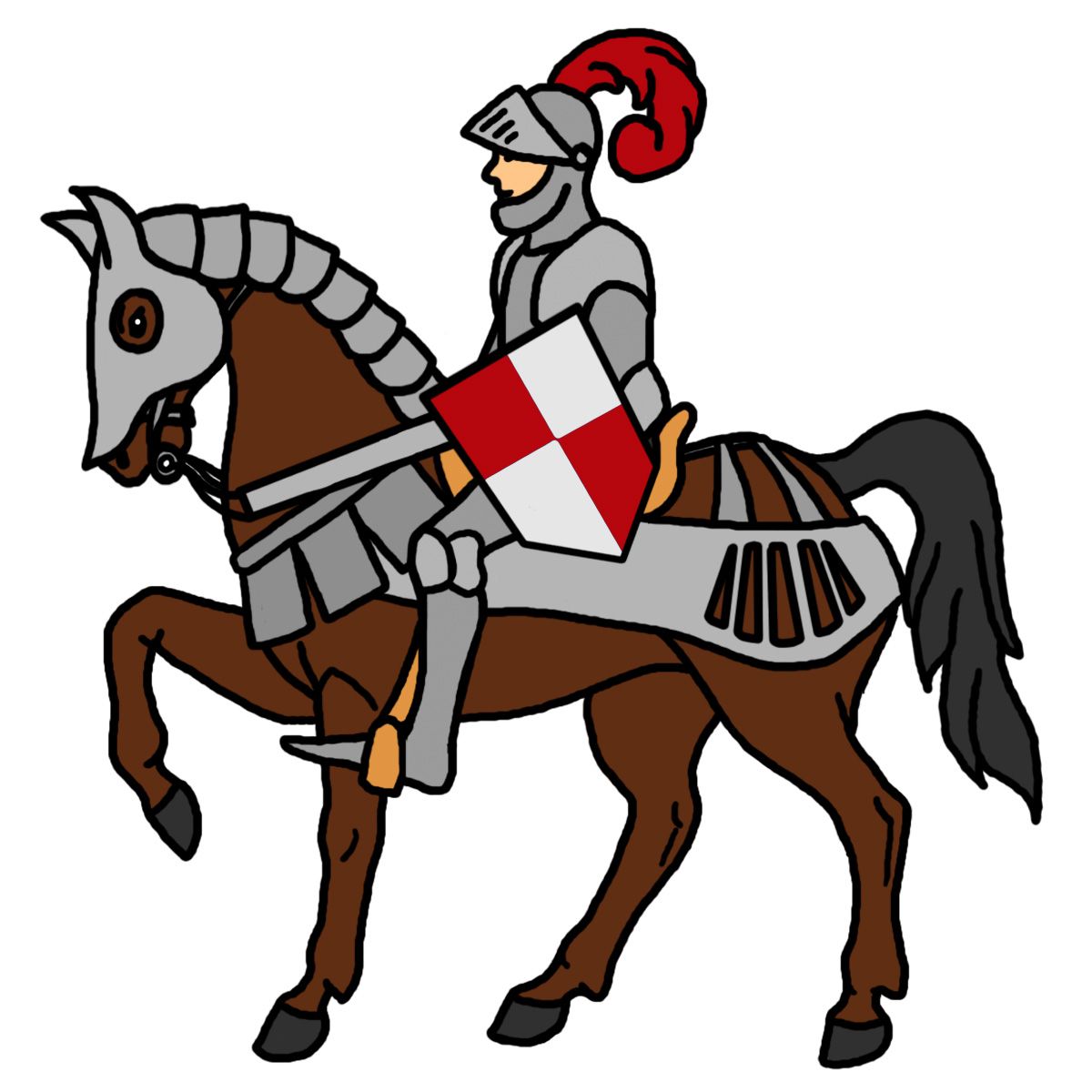 knights clipart mounted knight