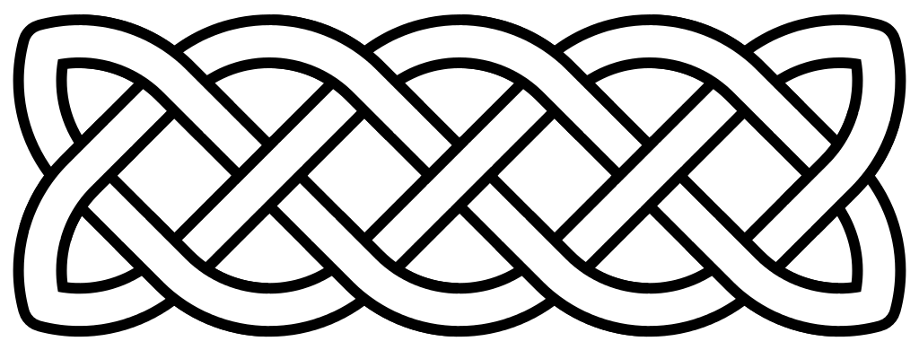 knot clipart black and white