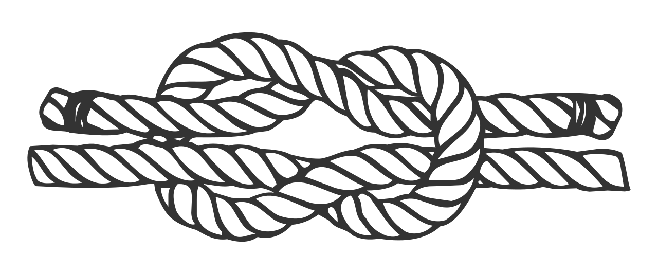 knot clipart black and white