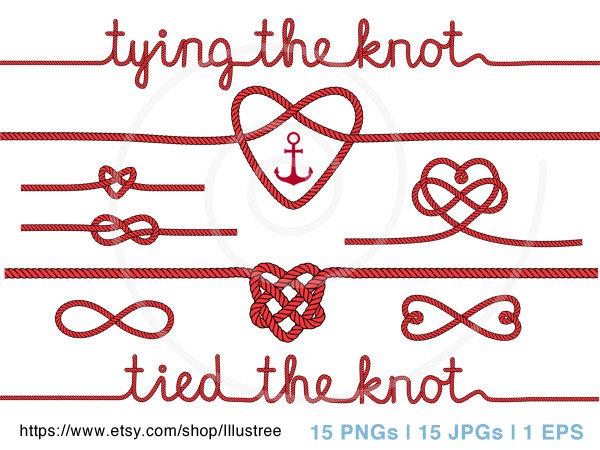 knot clipart heart