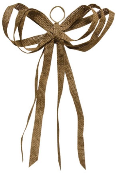 Burlap bow clip art. Knot clipart jute