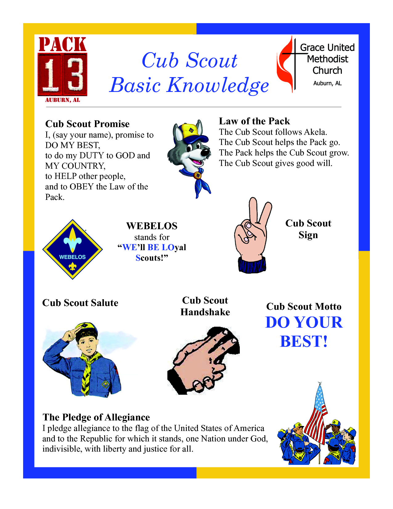 knot clipart scout salute