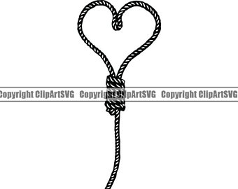 knot clipart western heart