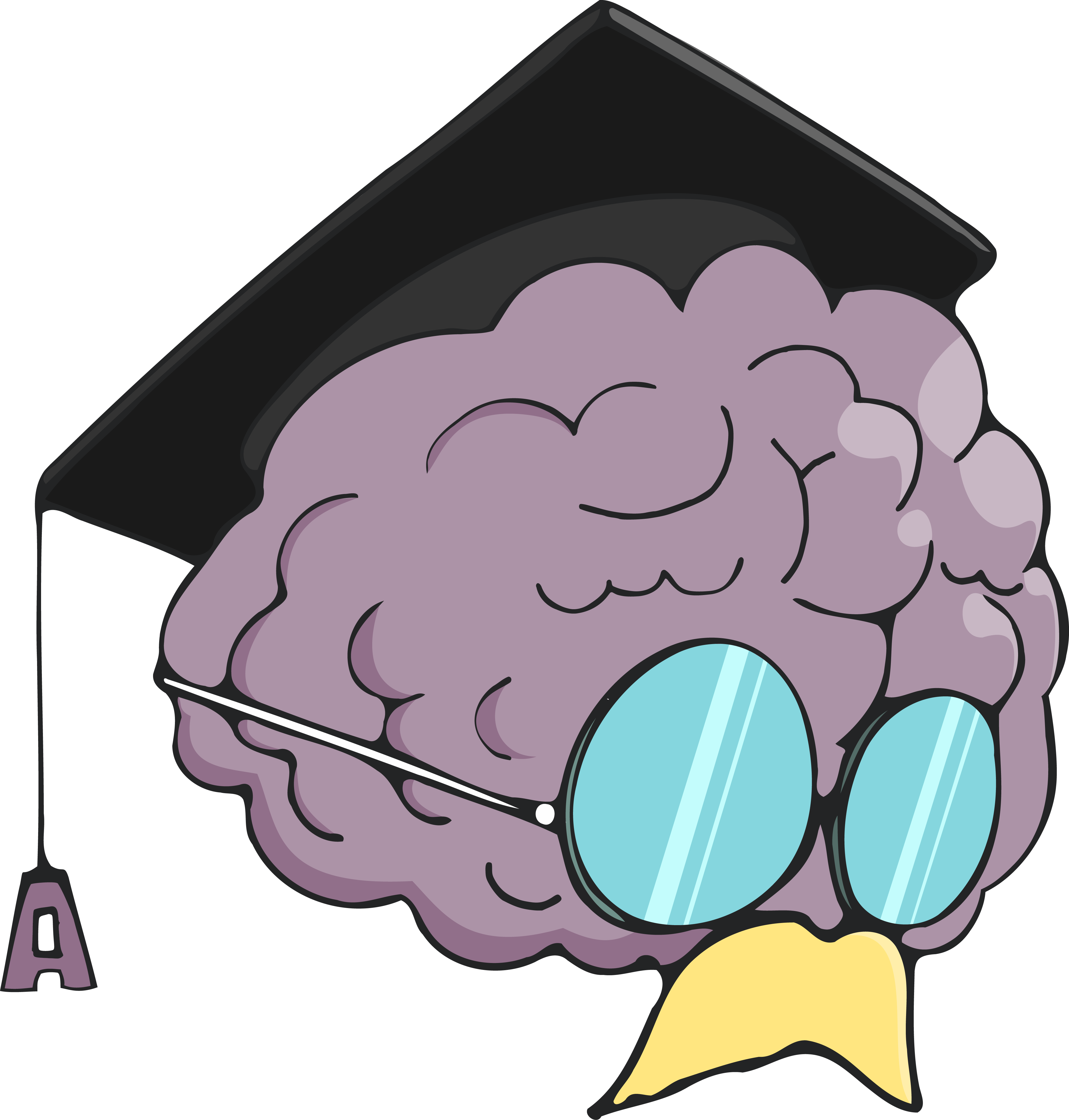 knowledge clipart brain work