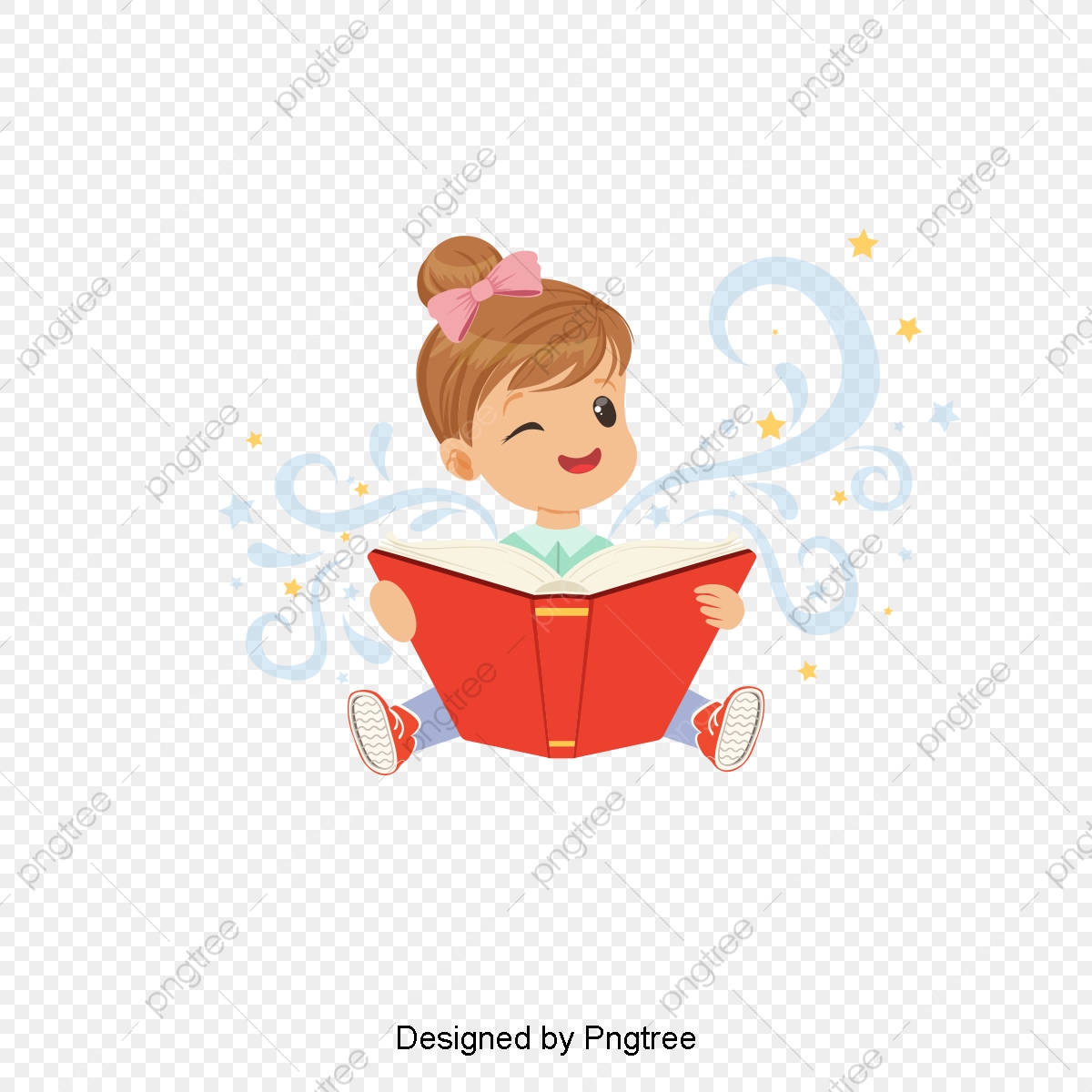knowledge clipart reading