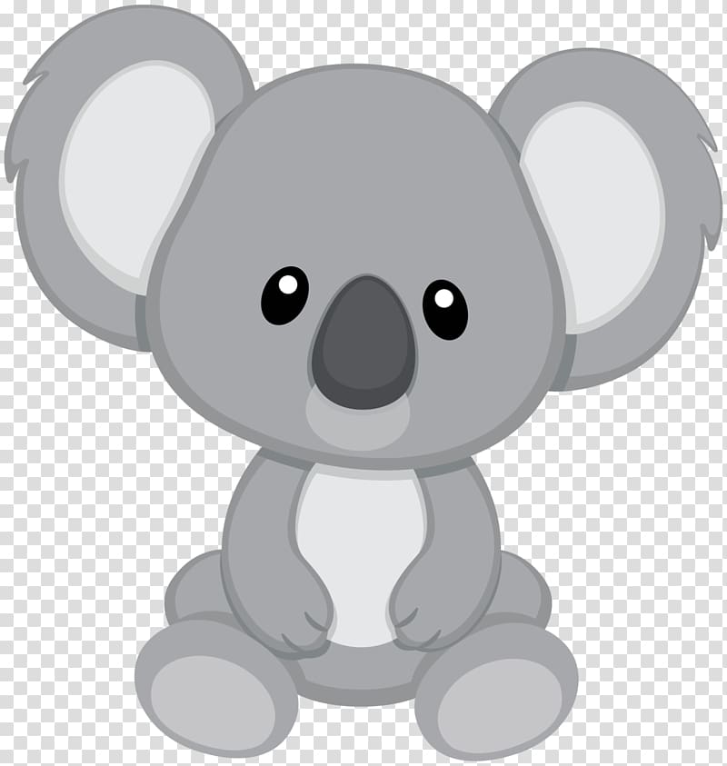 Gray illustration cuteness . Koala clipart baby koala