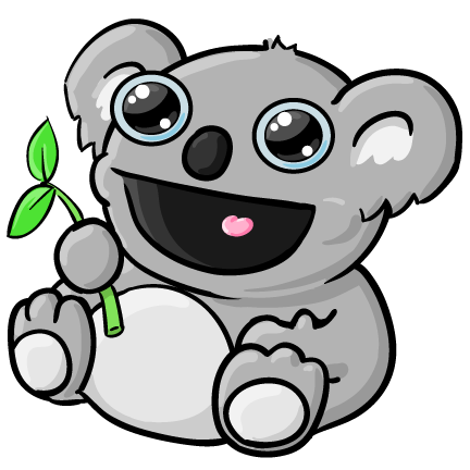 koala clipart cartoon